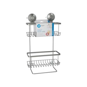 InterDesign 23525ES 2-Tier Push Lock Suction Shower Caddy InterDesign 23525ES 2-Tier Push Lock Suction Shower Caddy